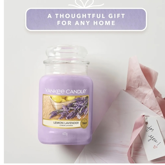 Yankee Candle 22oz Lemon Lavendar Original Jar Candle New - Picture 5 of 8